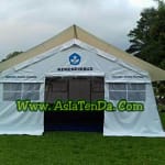 tenda darurat sekolah tampak depan