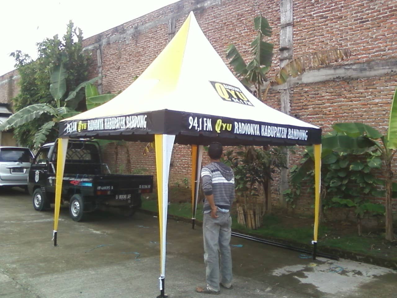 portofolio tenda promosi radio qyu kab. Bandung